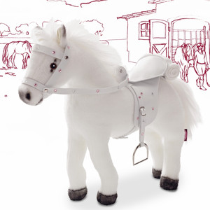 Лошадь для Куклы «Gotz» Белая Молния с Седлом и Уздечкой (3401485)