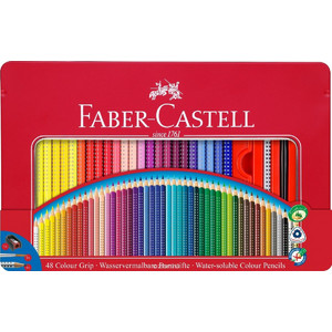 КАРАНДАШИ ЦВЕТНЫЕ FABER-CASTELL GRIP 48ЦВ.