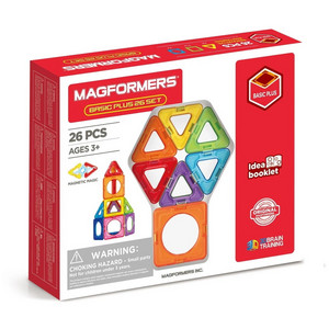 КОНСТРУКТОР МАГНИТНЫЙ MAGFORMERS BASIC PLUS 26 SET