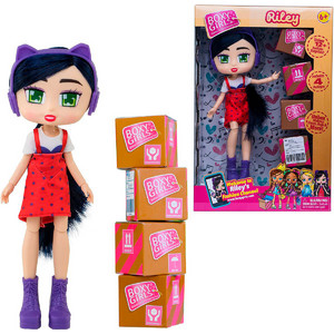 Кукла «1 TOY» Boxy Girls Riley 20 см и 6 Посылок с Сюрпризами (Т15109/Т15111)