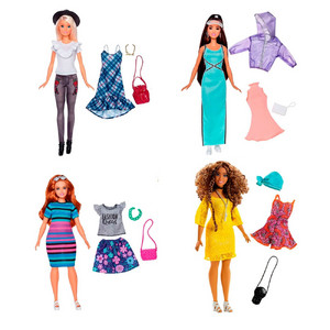 Кукла «Barbie» с Набором Одежды, Серия «Игра с Модой», в Ассортименте (FJF67)