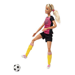 Кукла «Barbie» Спортсменка - Футболиска, Безграничные Движения (DVF68)
