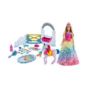 Игровой набор - Barbie Дримтопия: Кукла и единорог