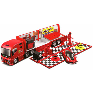 МАШИНА ГОНОЧНЫЙ ПЕРЕВОЗЧИК FERRARI RACING HAULER 1*43