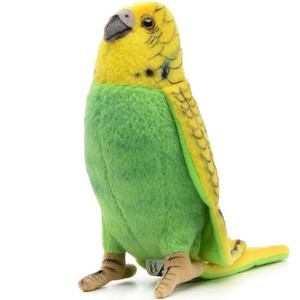 Волнистый Попугайчик, зеленый, 15 см - Hansa Creation