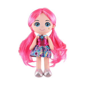 Кукла Глория с Ярко-Розовыми Волосами в Платье, 32 см