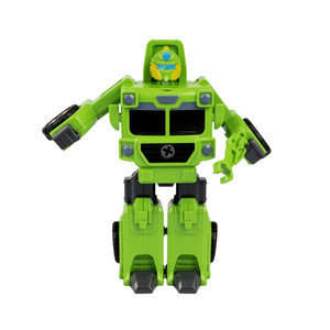 Трансформер-конструктор Bondibot робот-мусоровоз зелёный