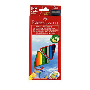 КАРАНДАШИ ЦВЕТНЫЕ FABER-CASTELL ECOPEN 12ЦВ.