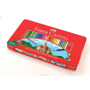 КАРАНДАШИ ЦВЕТНЫЕ FABER CASTELL ЗАМОК 60ЦВ.